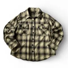 あ*る様 平成 00s ネルシャツ フランネル チェック ヘビネル グランジ y