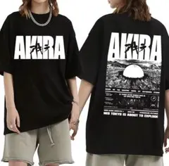 AKIRA アキラ Tシャツ Mサイズ ブラックバックプリント オーバーサイズ