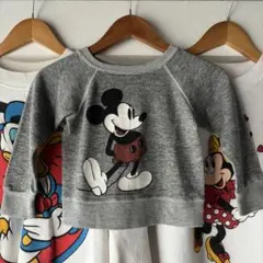 70's kids vintage ヴィンテージ ミッキー スウェット 白足