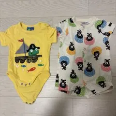 半袖ロンパース2枚セット