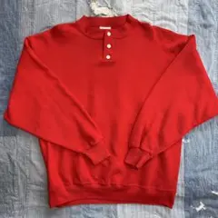 90s 80s 古着　ヘンリーネック　USA製 スウェット