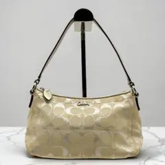 良品】COACH パッチワークデニムアクセサリーポーチ ショルダーマルチ