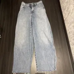 UNIQLO U ワイドレッグデニムライトブル22㌅