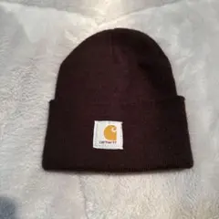 Carhartt ダークブラウン ニット帽