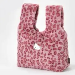 ハローキティ ヒョウ柄ファートートバッグ ピンク しまむら