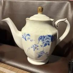 B*す様 ノリタケ　ブルーローズ ティーポット アイボリー　ヴィンテージ