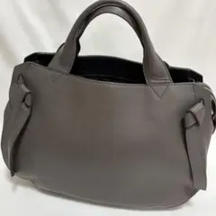 専用品WAKO 銀座和光 シボ革 グレージュ ミディアム 現行品 トート WAKO】銀座和光 シボ革 オフホワイト レザー A4 肩掛け トートバッグ
