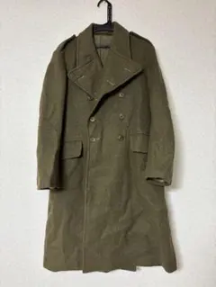 ウール ダブルブレスト チェスターコート サイズ4 オリーブグリーン グレート