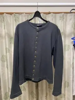 Agnès b. ダークグレー ボタン付き長袖トップス