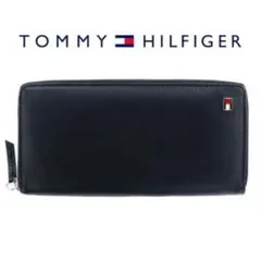 TOMMY HILFIGER ブラック レザー 長財布