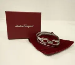 [美品]Salvatore Ferragamo シルバーブレスレット