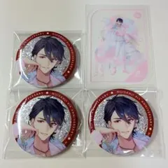 夢追翔 にじさんじ8周年 缶バッジ3点 特典クリアカード1点