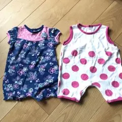 ロンパース　60  70-80  2枚セット