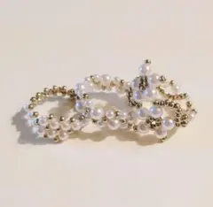 むおん様専用　ハンドメイド　ビーズリング　３点セット