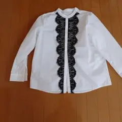 Flolia ホワイト レースシャツ Lのサムネイル