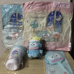 サンリオ当たりくじ　ハンギョドン　5点　クッション　タンブラー　マスコット　手鏡