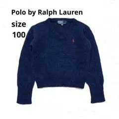ポロラルフローレン キッズ100サイズ セーター Vネック ワンポイントロゴ