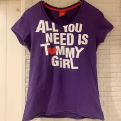 TOMMY HILFIGER　トミーガール　Tシャツ　S y2k パープル