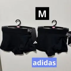 新品　adidasレディースハーフショーツ2枚セット　M ブラック　値引き不可