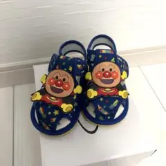 アンパンマン ベビーサンダル 青色