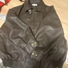 ブラウン レザージャケット