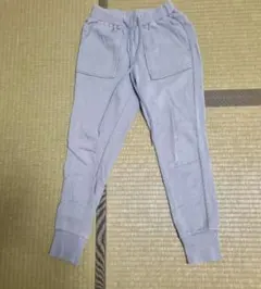 GU ブルーグレー ジョガーパンツ コットン100%