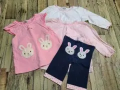 ミキハウス　ファーストセットアップ　　４点セット　70-80