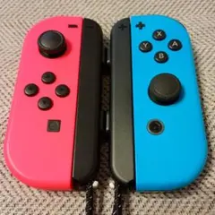 【限界値下げ突破。美品純正完動品】SwitchJoy-Con青赤ストラップ付⑨