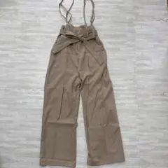 【美品】Re:EDIT ベージュ サロペット Mサイズ