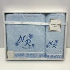 【未使用】 NINA RICCI タオルセット 綿100% ブルー 水色のサムネイル