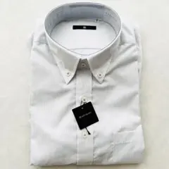 SUIT SELECT ワイシャツ 長袖 ボタンダウン ストライプ M80 新品