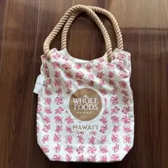 Whole Foods ホールフーズ　トートバッグ　プルメリア　花柄のサムネイル