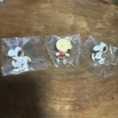 スヌーピー・チャーリー・ブラウン ピンバッジ 3個セット