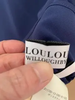 LOULOU WILLOUGHBY ネイビーフリルブラウスのサムネイル