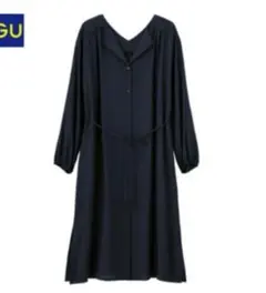 ジーユー　エアリーシャツワンピース