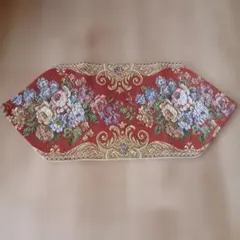 ゴブラン織り テーブルセンター 花柄 レッドのサムネイル