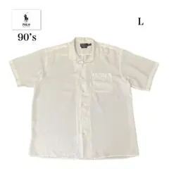 90’s Polo By Ralph Lauren オープンカラーシャツ　L