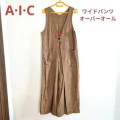 AIC　エーアイシー　ワイドパンツオーバーオール 　アジアン　エスニック　個性的のサムネイル