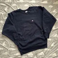 90’s Vintage Champion Sweat Shirt:XL ナス紺
