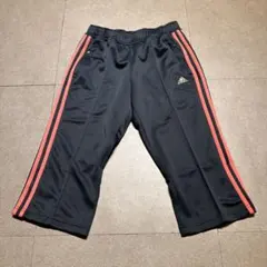 Adidas アディダス　トラックパンツ　ジャージ　ランニング　七分丈　グレー