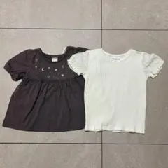 Tシャツ 女の子　tete a tete mamaraku 80