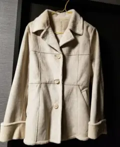 モコモコ コート ベージュ アウター シンプル 綺麗め 可愛い 近日削除