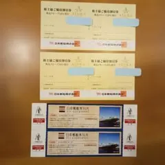 日本郵船 株主優待 飛鳥クルーズ割引券 氷川丸招待券のサムネイル