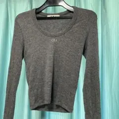 CÉJ グレー 長袖 Tシャツ
