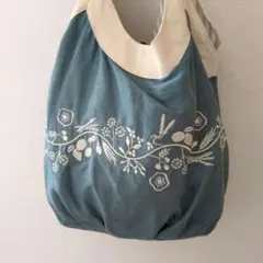 SELF☘SERVICEバッグ　水色