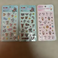 ぷくぷくシール　トムとジェリー　スヌーピー　立体シール　ぷっくりシール