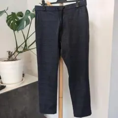 チェック柄スリムフィットパンツ