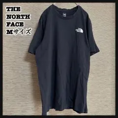 【ノースフェイス】半袖Tシャツ　黒　デカロゴ　プリントロゴ　ブラック　E1