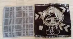 BTS テテ Vのハンカチとグレーのハンカチ2点セット