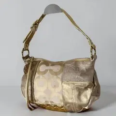 COACH コーチ ショルダーバッグ パッチワーク アリピースドホーボー